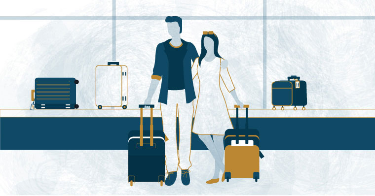 couple in the airport